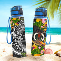 Vanuatu Custom Personalised Hydro Tracking Bottle - Seal Spiral Polynesian Patterns - Polynesian Pride