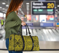 Polynesian Symmetry Yellow Hawaii Travel Bag - Polynesian Pride