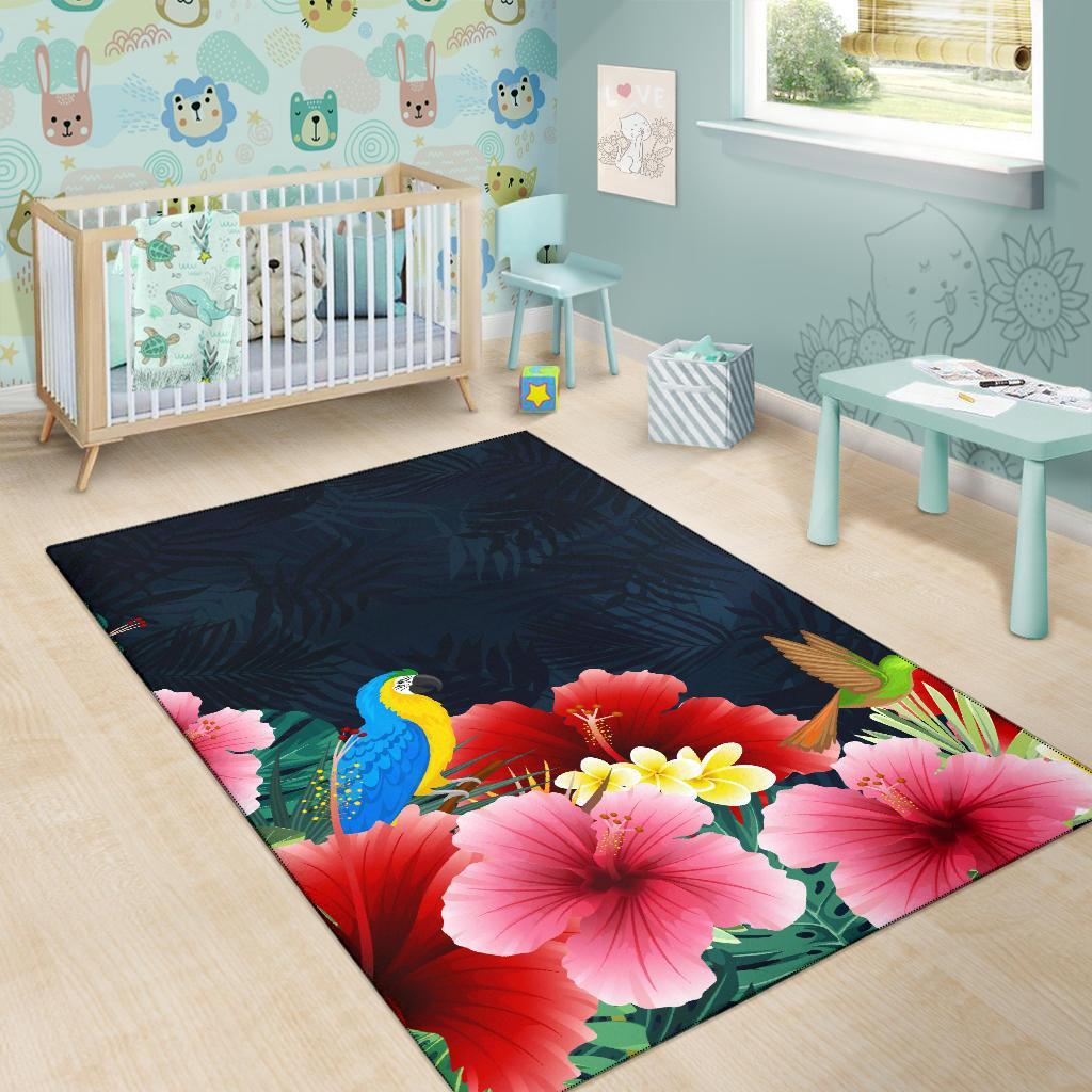 Forest Hibiscus Area Rug AH - Polynesian Pride