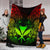 Polynesian Hawaii (Kanaka Maoli) Premium Blanket - Reggae Turtle Homeland - Polynesian Pride