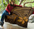Hawaii Quilt - Hawaii Turtle Plumeria Quilt Brown - Polynesian Pride