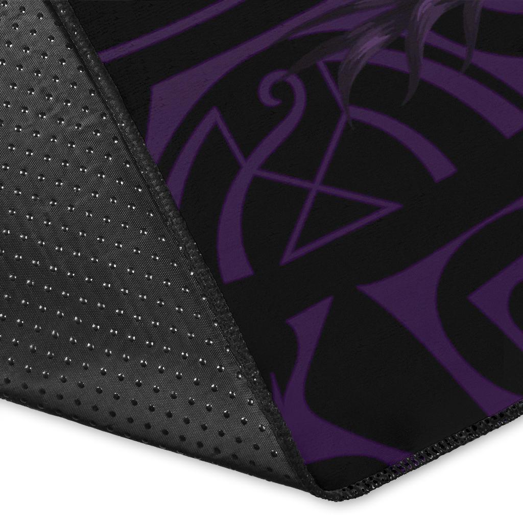 hawaii Rug - Turtle Strong Pattern Hibiscus Plumeria Violet AH - Polynesian Pride