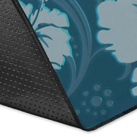 Yinyang Turtle Hibiscus Area Rug AH - Polynesian Pride