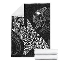Shark Polynesian Blanket - Polynesian Tattoo Black - Polynesian Pride