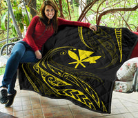 Kanaka Premium Quilt - Yellow - Frida Style - Polynesian Pride