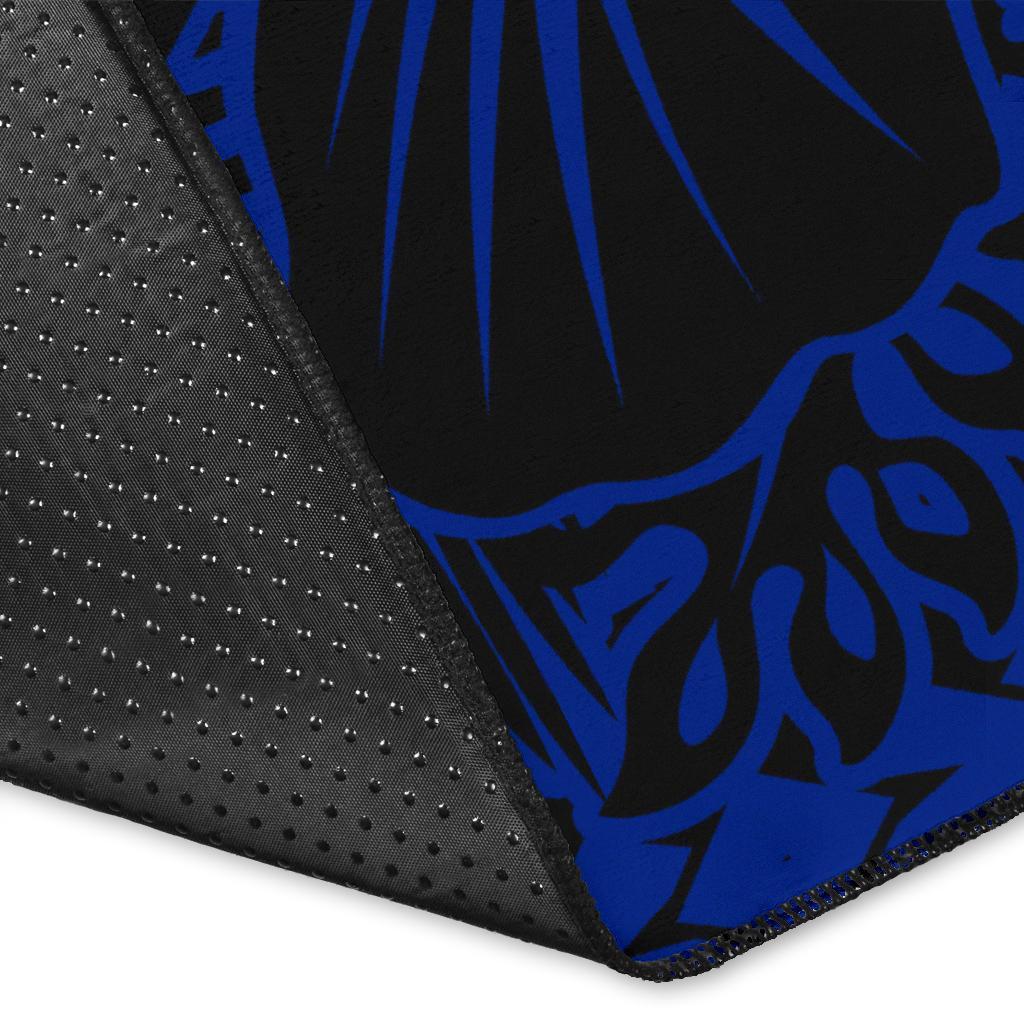 Hawaii Map Honu Hibiscus Polynesian Area Rug AH - Polynesian Pride