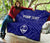 Guam Personalised Premium Quilt - Guam Seal With Polynesian Tattoo Style (Blue) - Polynesian Pride