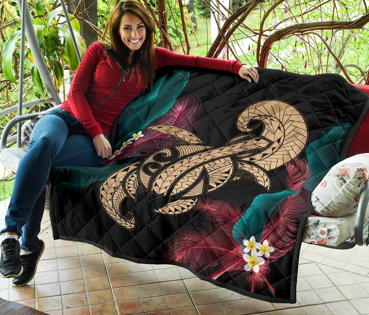 Hawaii Turtle Polynesian Tropical Premium Quilt - Ghia Style Gold - Polynesian Pride