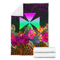 Wallis and Futuna Premium Blanket - Summer Hibiscus - Polynesian Pride