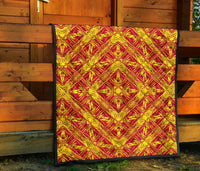 Polynesian Premium Quilt Orange - Polynesian Pride