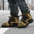 Society Islands Leather Boots - Polynesian Gold Chief Version - Polynesian Pride