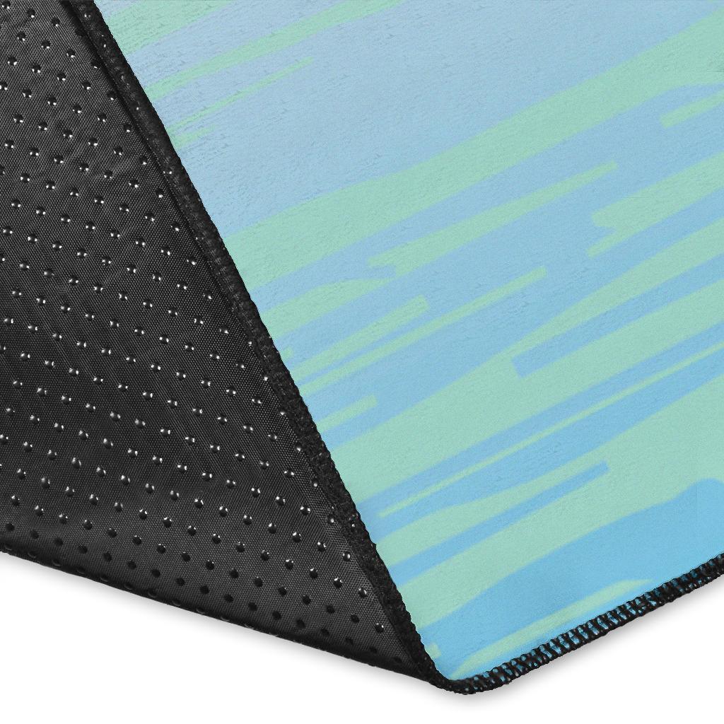 Hawaii Turtle Ohana Stary Night Hibiscus Rug - Polynesian Pride