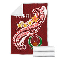 Pohnpei Premium Blanket - Pohnpei Seal Polynesian Patterns Plumeria - Polynesian Pride