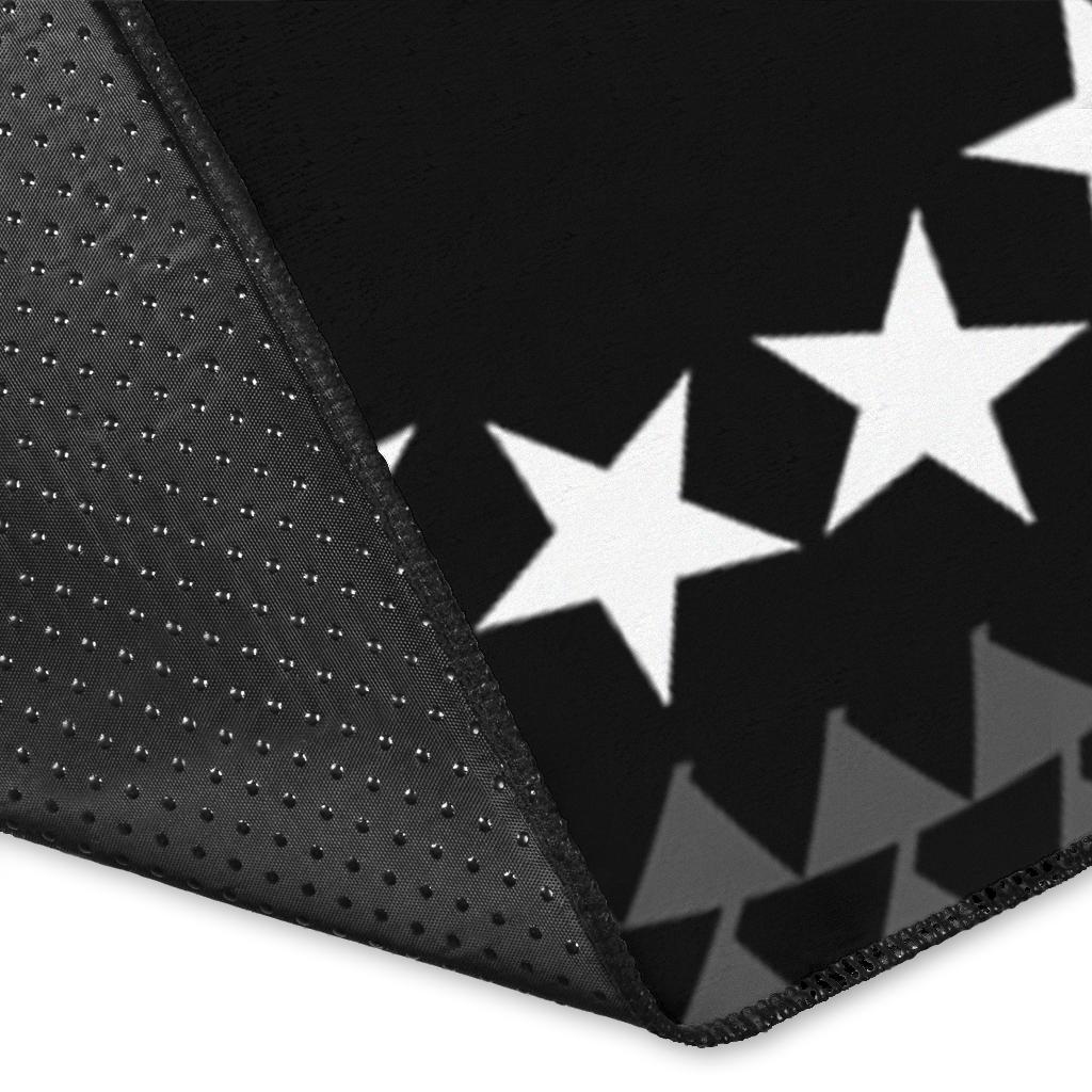 Cook Island Area Rug - Seal With Polynesian Tattoo Style ( Black) - Polynesian Pride