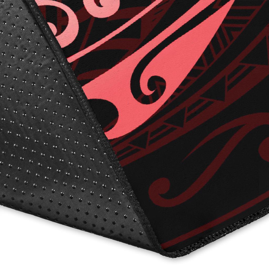 Hawaiian Map Turtle Polynesian Circle Rug AH - Polynesian Pride