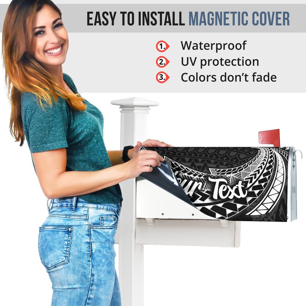 New Caledonia Mailbox Cover - Custom Personalised Tropical Flowers Style - Polynesian Pride