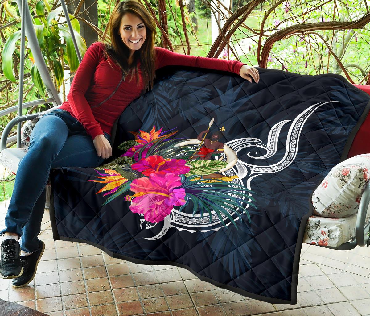 Vanuatu Polynesian Premium Quilt - Tropical Flower - Polynesian Pride