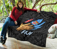 Fiji Premium Quilt - Fiji In Me (Black) - Polynesian Pride
