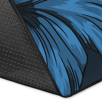 Hawaiian Map Hibiscus Flowers Vintage Polynesian Rug AH - Polynesian Pride