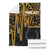 Pohnpei Personalised Premium Blanket - Pohnpei Seal In Heartbeat Patterns Style (Gold) - Polynesian Pride