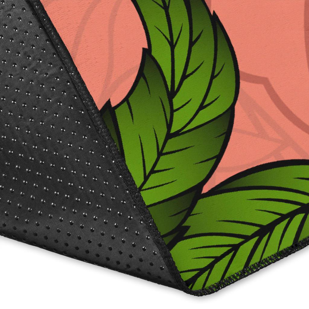 Hawaii Turtle Hibiscus Pink Rug - Fide Style - Polynesian Pride