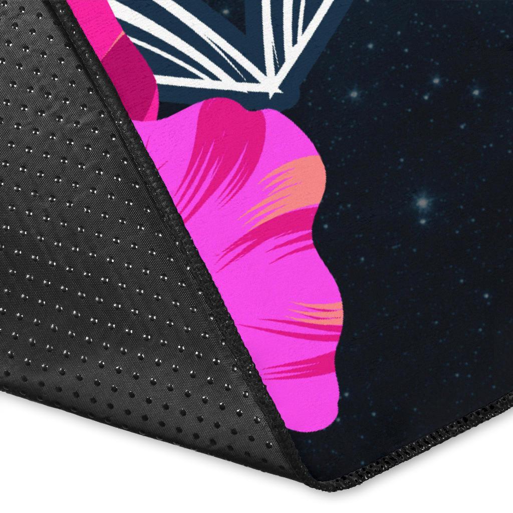 Hawaii Polynesian Honu Sea Hibiscus Rug - Polynesian Pride