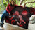 Nauru Polynesian Premium Quilt - Turtle With Blooming Hibiscus Red - Polynesian Pride