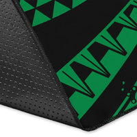 Hawaiian Kanaka Honu Hibiscus Tornado Polynesian Area Rug AH - Polynesian Pride