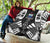 Samoa Premium Quilt - Samoa Coat Of Arms Polynesian White Tattoo (Black) - Polynesian Pride