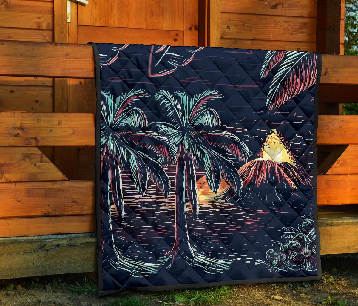 Night On The Land Premium Quilt - Polynesian Pride