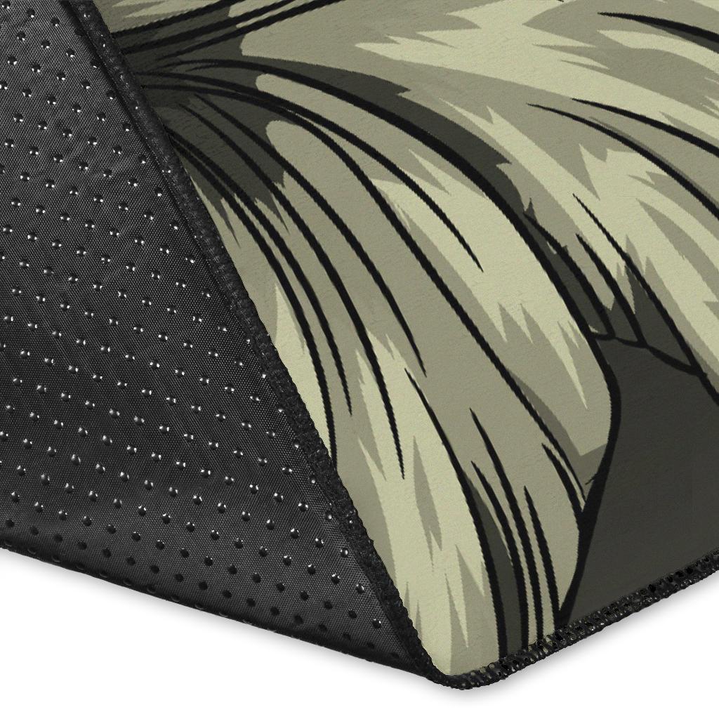 Hawaiian Map Hibiscus Flowers Vintage Polynesian Rug AH - Polynesian Pride