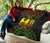Hawaii Polynesian Quilt - Hawaii Map Reggae Color Version - Polynesian Pride