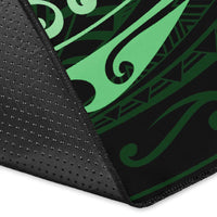 Hawaiian Map Turtle Polynesian Circle Rug AH - Polynesian Pride