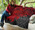 Tahiti Polynesian Premium Quilt - Tahiti Flag & Red Turtle Hibiscus - Polynesian Pride