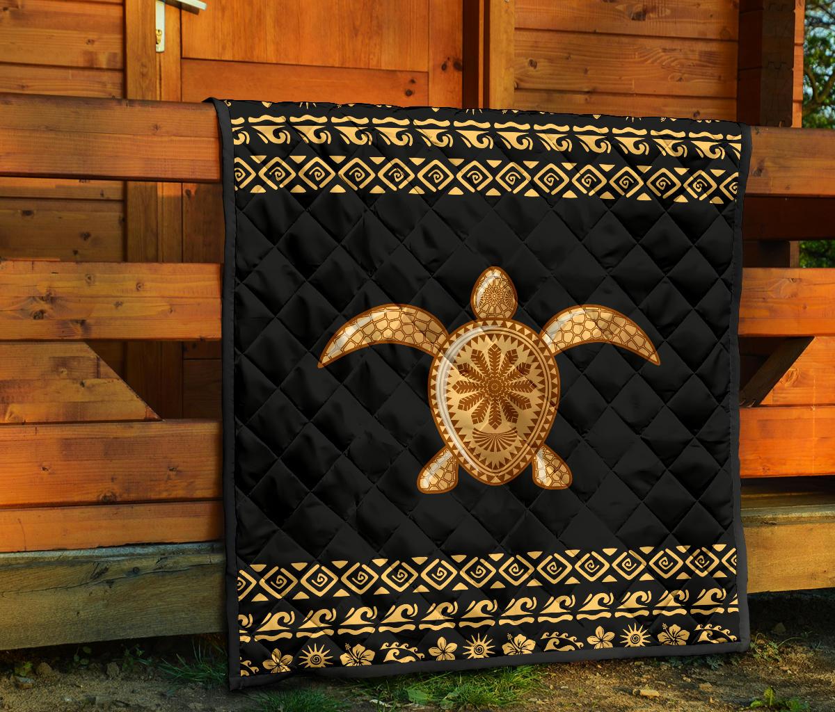 Golden Polynesian Premium Quilt - Polynesian Pride
