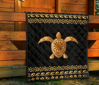 Golden Polynesian Premium Quilt - Polynesian Pride