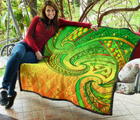 New Zealand Maori Mangopare Premium Quilt Polynesian - Rasta - Polynesian Pride