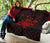Hawaii Turtle Hibicus Map Premium Quilt - Red - Polynesian Pride