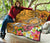Hawaii Premium Quilt - Turtle Plumeria Polynesian Tattoo Gold Color - Polynesian Pride