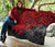 Tonga Polynesian Premium Quilts - Tonga Coat Of Arms & Red Turtle Hibiscus - Polynesian Pride