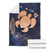 Personalized - Hawaii Kakau Polynesian Turtle Map Premium Blanket - Indigo White - Polynesian Pride