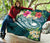 Nauru Polynesian Premium Quilt - Summer Plumeria (Turquoise) - Polynesian Pride