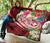 Polynesian Hawaii Kanaka Maoli Premium Quilt - Summer Plumeria (Red) - Polynesian Pride