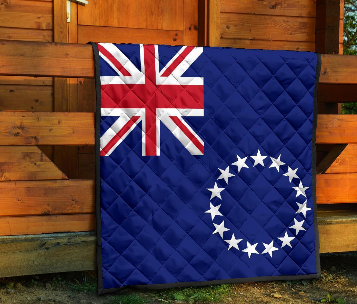 Cook Islands Flag Premium Quilt - Polynesian Pride