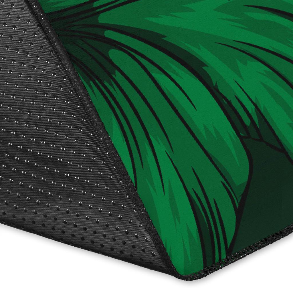 Hawaiian Map Hibiscus Flowers Vintage Polynesian Rug AH - Polynesian Pride