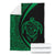 Hawaii Turtle Map Polynesian Premium Blanket - Green - Circle Style - Polynesian Pride