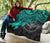 Hawaii Polynesian Premium Quilt - Kanaka Maoli & Turquoise Turtle Hibiscus - Polynesian Pride