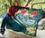 Tahiti Polynesian Premium Quilt - Summer Plumeria (Turquoise) - Polynesian Pride