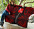 Wallis And Futuna Premium Quilt - Wallis And Futuna Coat Of Arms Polynesian Red Tattoo (Dark Red) - Polynesian Pride
