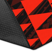 Kakau Seal Of Hawaii Polynesian - Orange Rug - Polynesian Pride